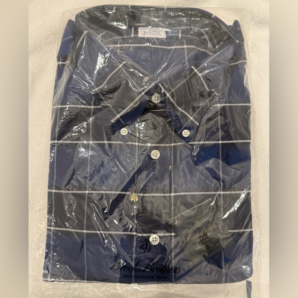 Brooks Brothers Blue and Black Dress Shirts